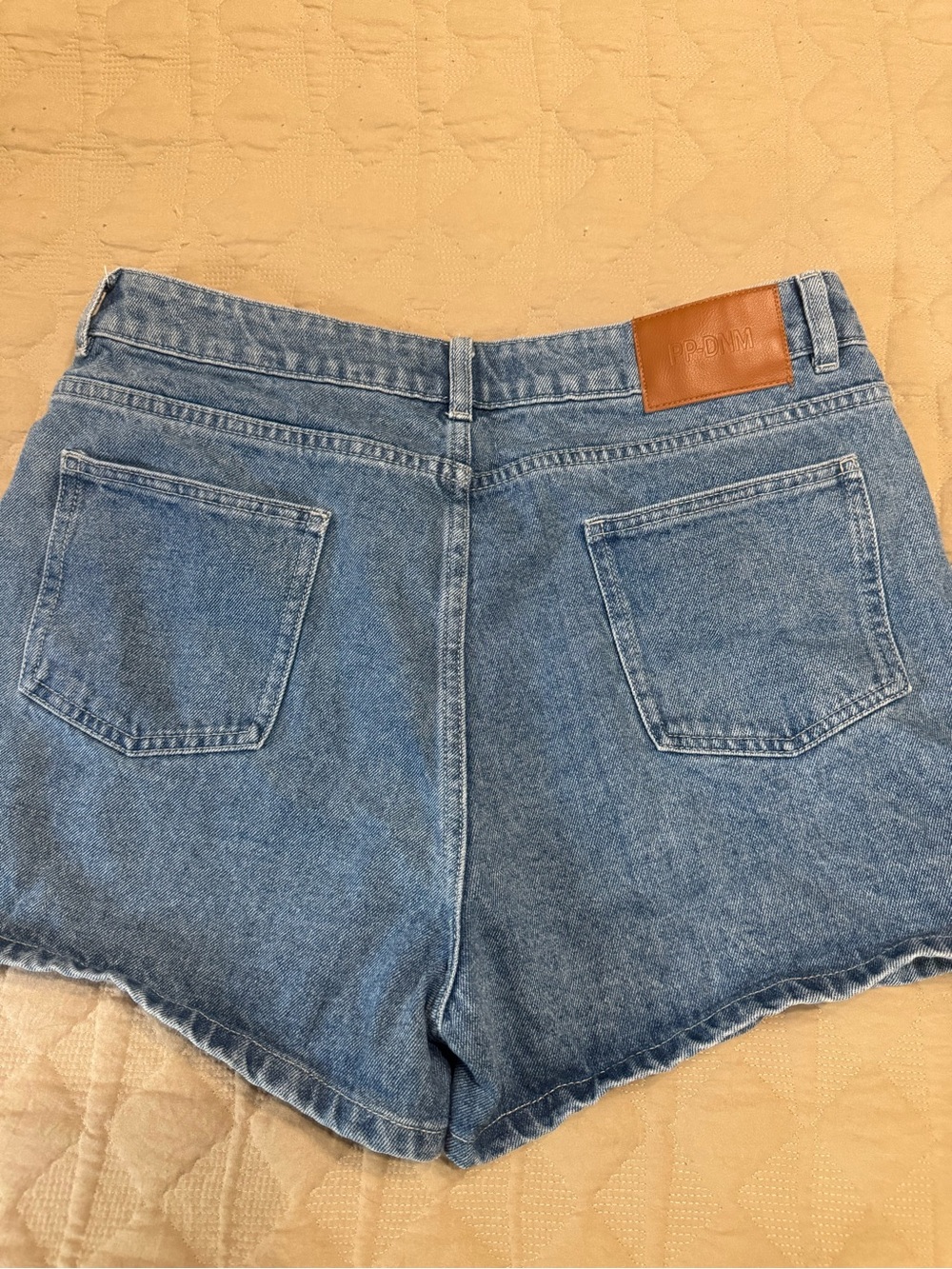 Princess Polly Light Blue High Rise Denim Shorts - Picture 4 of 6